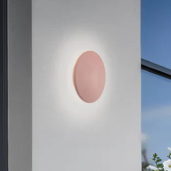 Lampička Euluna LED nástěnné světlo Aria M, cihlově červené, hliník, Ø 18 cm cihlově červená LED 9 W celkem - Doprava zdarma