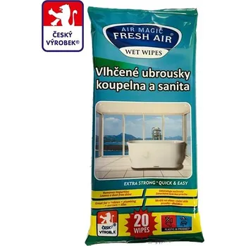 Papírový kapesník Fresh Air čistící ubrousky koupelna a sanita, 20 ks