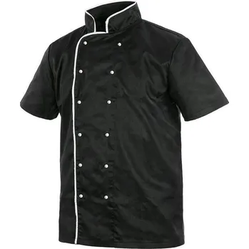 Gastro oděv Canis CXS Rondon CHEF s krátkým rukávem, pánský, černo-bílý - AKCE! 115014680156 56 Černá/bílá