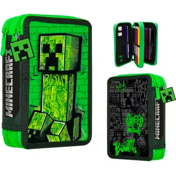 Penál Euroswan Minecraft dvoupatrový penál vybavený Creeper