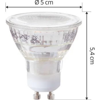 Lampička Arcchio LED žárovka GU10 2,5W 4000K 450lm sada 5 kusů ve skle transparentní - Doprava zdarma