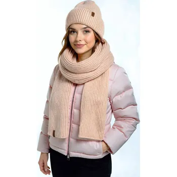 Šála Komplet čepice a šála Vivisence 70113Kmpl Merino Barva: Béžová, Velikost: UNI