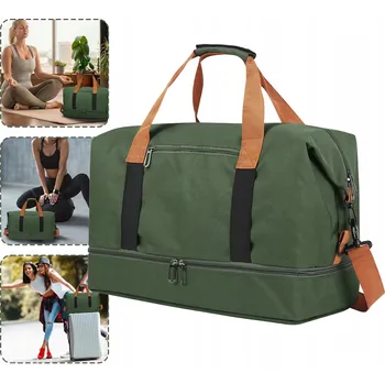 Sportovní cestovní taška, příruční zavazadlo, turistická, voděodolná, khaki