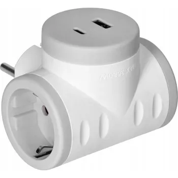 Elektrická zásuvka Elektrická Zásuvka , USB rozbočka Orno White