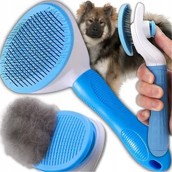 Kartáč pro zvířata SAMOČISTÍCÍ KARTÁČ HŘEBEN PRO PSA KOČKU NA SRST