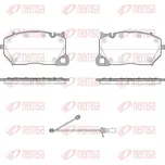 Sada brzdových destiček, vždy 4 kusy v sadě REMSA 1743.00