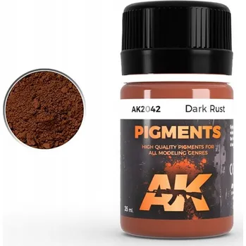 Speciální výtvarná barva AK Interactive AK2042 Pigment tmavé rzi 35ml