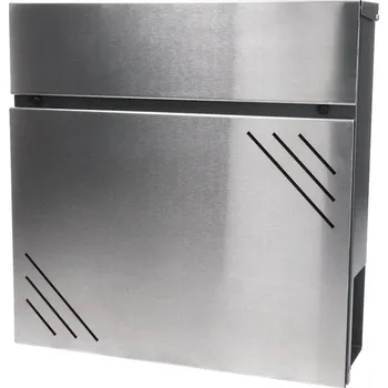 Poštovní schránka poštovní schránka SMA-18, antracit RAL 7016 a nerez - dopisní schránka, šířka 370 mm, výška 370 mm, hloubka 110 mm