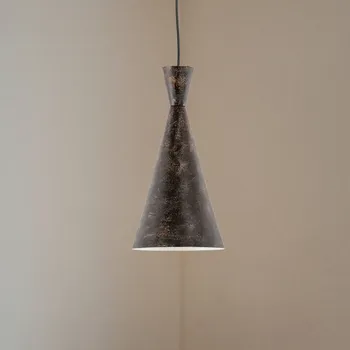 Opviq Závěsné světlo Tom, černohnědé, kov, Ø 19 cm, E27 černohnědá 1 x 40 W - Doprava zdarma