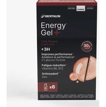 DECATHLON Energetický gel Energy Gel+ cola 6 ks