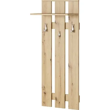 Věšáková stěna Nika v dekoru dub artisan, 49 x 121 cm