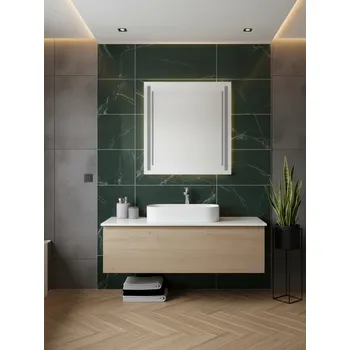 Zrcadlo Zrcadlo LED Susanna | 60x60 cm | Dotykové ovládání | 3 LED | Vyrobeno v PL