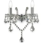 Ideal Lux FLORIAN NAPOLEON AP2 nástěnné svítidlo 2x E14 40W bez zdroje IP20, chromové