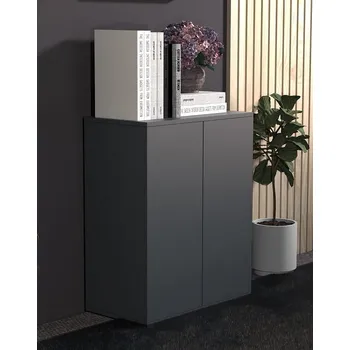 Koupelnový nábytek Vcm Skříňka Dalosa 2-komorová, antracitová