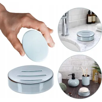 MÝDLENKA NA MÝDLO NA UMYVADLO LAKOVANÁ MODRÁ SCANDI