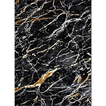 Koberec Dywany Łuszczów Kusový koberec Allure 1963 black/gold Rozměry koberců: 80x150