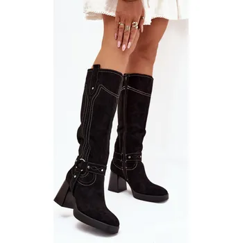 Dámské kozačky Kozačky na podpatku model 216796 Step in style 41