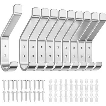 Skříňka na nářadí susswiff Balení 10 háčků na kabáty, háky na přišroubování, nástěnné háčky do šatní skříně, bundy,