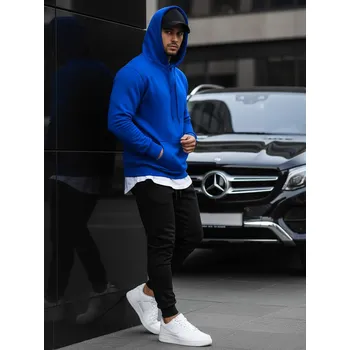 Pánská mikina Dstreet Pánská mikina s kapucí černá BX2028 Barva: Modrá - světle, Velikost: L