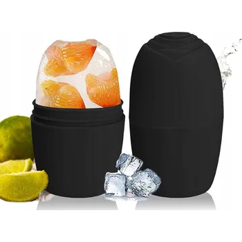 Masážní přístroj LED OVÝ MASÁŽNÍ PŘÍSTROJ VÁLEČEK NA OBLIČEJ CHLADÍCÍ LIFTINGUJÍCÍ ČERNÝ