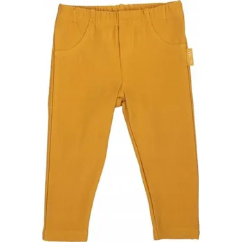 Dívčí legíny Nicol dětské legíny dlouhé klasické bavlna žluté velikost 80