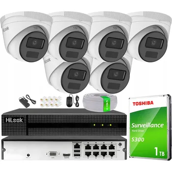 Bezpečnostní kamera Sada IP monitoringu 6 kamer 4Mpx IPCAM-T4-P a rekordér NVR-8CH-4MP/8P