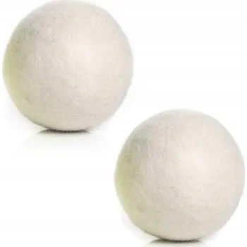 Koule do sušičky VLNĚNÉ KOULE DO SUŠIČKY ZMĚKČUJÍCÍ PRÁDLO MĚKKÉ KULIČKY 2 KUSY