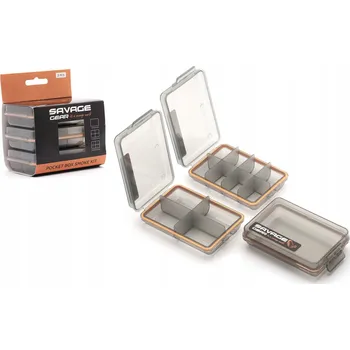 Krabička Savage Gear Pocket Box stříbrná