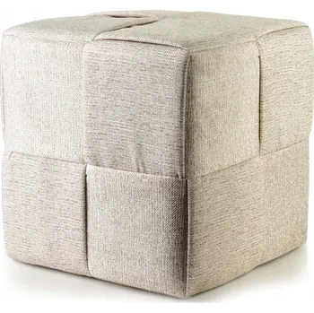 Taburet Puf WIKI 42,5x42,5x43 cm krémový - moderní design