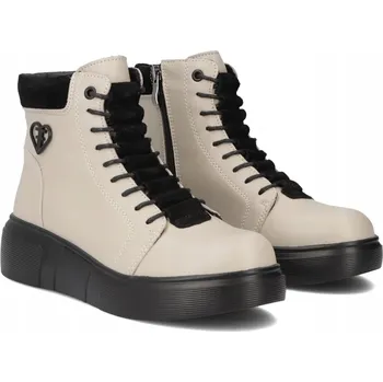 Dámská zimní obuv Kožené kotníkové kotníkové boty dámské boty Filippo na platformě sportovní vel. 38