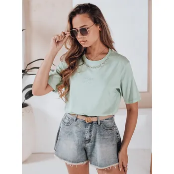 Dámské kraťasy Dámské džínové kraťasy JEANSGLOW SY0335 Barva: Nebeská, Velikost: S