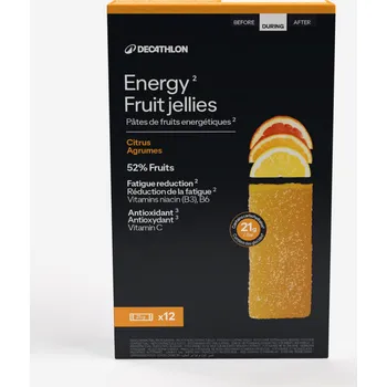 Návnadová pasta DECATHLON Ovocné energetické želé citrusové 25 g 12 ks