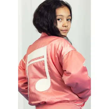 Dětská bomber bunda Mini Rodini Note 2521010328 oranžová 32X, vel. 92-98