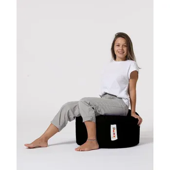 Sedací pytel Zahradní sedací vak ROUND 35x55 cm černý