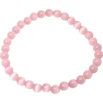 Náramek Růžový ulexit náramek 6 mm
