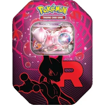 Hračka Pokémon: Pokémon TCG: Team Rocket—Mewtwo-ex Tin (Jedna foilová promo karta a čtyři boostery)