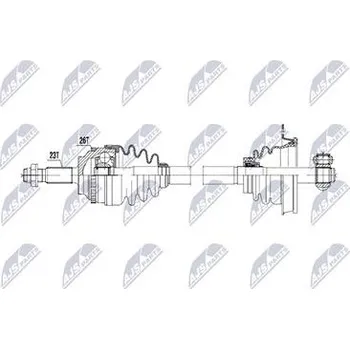 Hnací hřídel - poloosa NTY NPW-RE-236