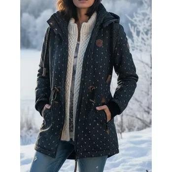 Made in China Dámská zimní parka VINTE tm modrá M