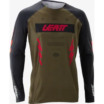 cyklistický dres Cyklistická mikina Leatt MTB 5.0 Gravity Jersey - race brown