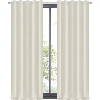 Fliying Dekorační závěs s kroužky Amálie, 145 x 250 cm-krémová(cena za 1 kus)