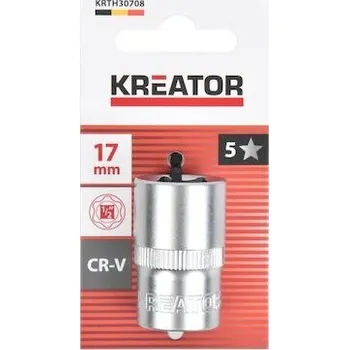 Gola hlavice Nástrčná hlavice 1/2", 17 mm, CrV - KREATOR