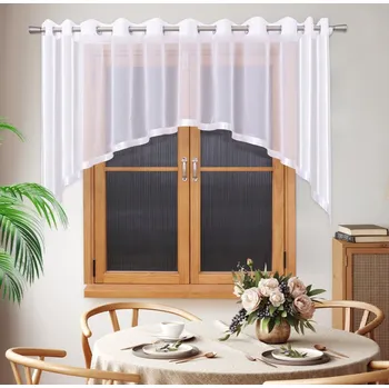 Fliying Hotová voálová záclona s kroužky Amelise 400x135 cm