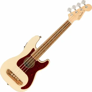 Strunný nástroj Fender Fullerton Precision Bass Uke Olympic White Basové ukulele (Jako nové)
