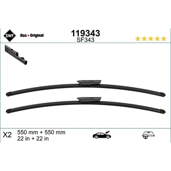 Auto-moto SWF Stěrač DAS ORIGINAL SET SWF 119343