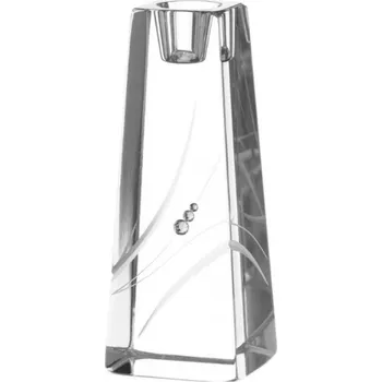 Diamante svícen Spiral Square s kamínky Swarovski 15 cm 1KS