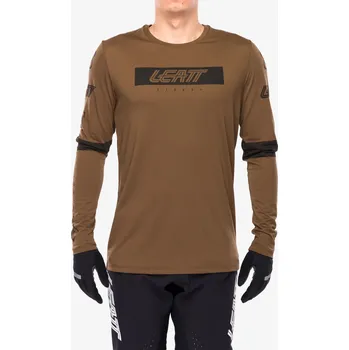 cyklistický dres Cyklistická mikina Leatt MTB Gravity 3.0 Long Sleeve - loam brown