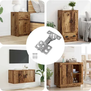 Příborník do zásuvky Závěs 12 pcs Niklová 85 x 52,5 x 9,5 mm Železo