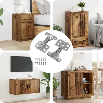 Příborník do zásuvky Závěs 2 pcs Niklová 85 x 52,5 x 9,5 mm Železo