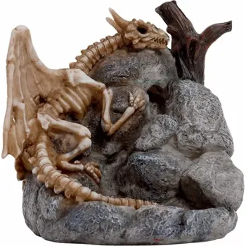 Vonná tyčinka Puckator Fontána - stojan na vonné kužely Tekoucí dým Kostra Draka