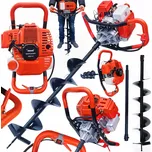 ONDRAGON Benzínový zemní vrták 5,2 kW + vrták Ø 15 cm + prodloužení 60 cm
